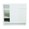 Design House Fully Assembled 36x34.5x24" Kitchen Blind Base Cabinet, White 613323